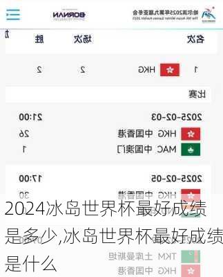 冰岛世界杯最好成绩是多少,冰岛世界杯最好成绩是什么