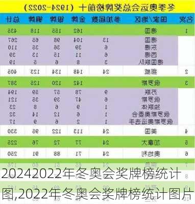 2022年冬奥会奖牌榜统计图,2022年冬奥会奖牌榜统计图片