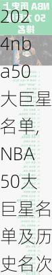 nba50大巨星名单,NBA50大巨星名单及历史名次