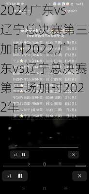 广东vs辽宁总决赛第三场加时2022,广东vs辽宁总决赛第三场加时2022年
