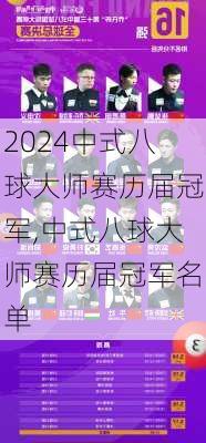 中式八球大师赛历届冠军,中式八球大师赛历届冠军名单