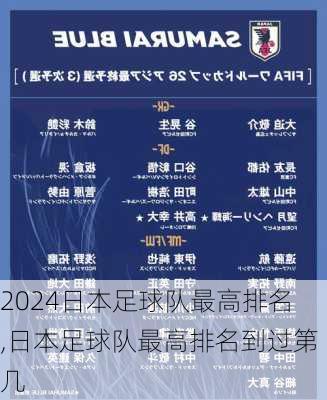 日本足球队最高排名,日本足球队最高排名到过第几