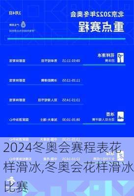 冬奥会赛程表花样滑冰,冬奥会花样滑冰比赛