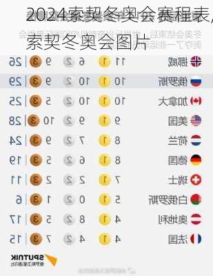 索契冬奥会赛程表,索契冬奥会图片