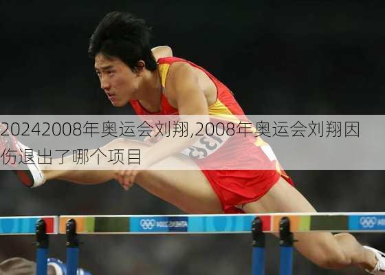 2008年奥运会刘翔,2008年奥运会刘翔因伤退出了哪个项目