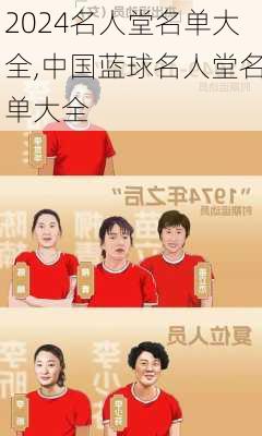 名人堂名单大全,中国蓝球名人堂名单大全