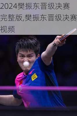 樊振东晋级决赛完整版,樊振东晋级决赛视频