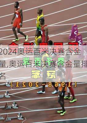 奥运百米决赛含金量,奥运百米决赛含金量排名
