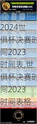 世俱杯决赛时间2023时间表,世俱杯决赛时间2023时间表格