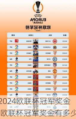欧联杯冠军奖金,欧联杯冠军奖金有多少
