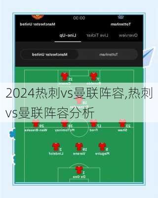 热刺vs曼联阵容,热刺vs曼联阵容分析