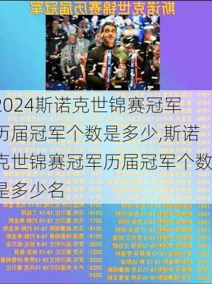 斯诺克世锦赛冠军历届冠军个数是多少,斯诺克世锦赛冠军历届冠军个数是多少名