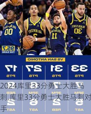 库里33分勇士大胜马刺,库里33分勇士大胜马刺对手