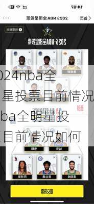 nba全明星投票目前情况,nba全明星投票目前情况如何