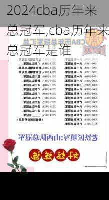 cba历年来总冠军,cba历年来总冠军是谁