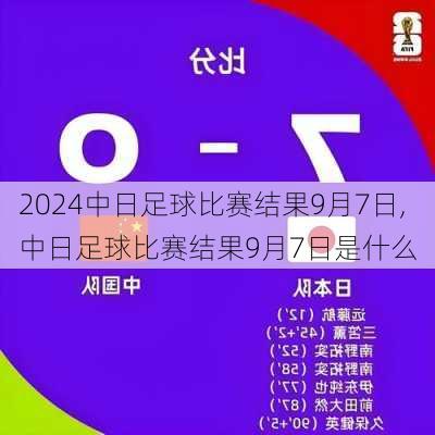 中日足球比赛结果9月7日,中日足球比赛结果9月7日是什么