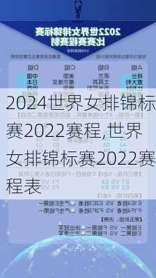 世界女排锦标赛2022赛程,世界女排锦标赛2022赛程表