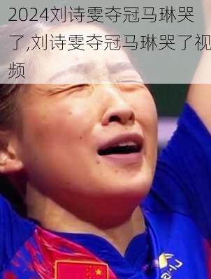 刘诗雯夺冠马琳哭了,刘诗雯夺冠马琳哭了视频