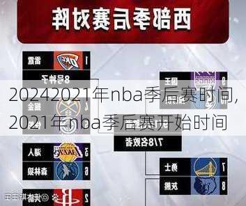 2021年nba季后赛时间,2021年nba季后赛开始时间