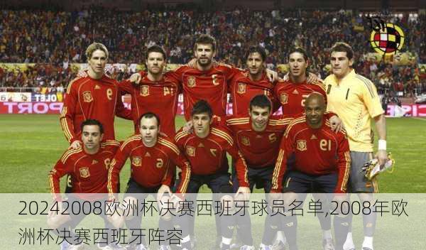 2008欧洲杯决赛西班牙球员名单,2008年欧洲杯决赛西班牙阵容
