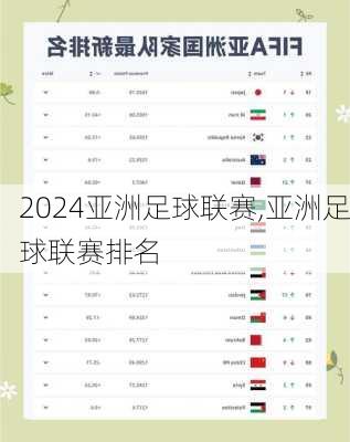 亚洲足球联赛,亚洲足球联赛排名