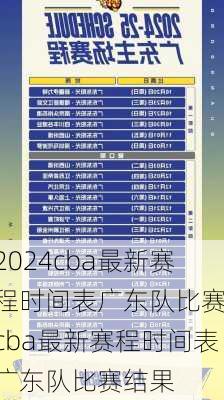 cba最新赛程时间表广东队比赛,cba最新赛程时间表广东队比赛结果