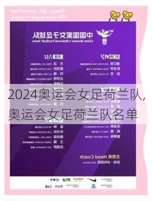 奥运会女足荷兰队,奥运会女足荷兰队名单