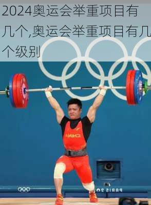 奥运会举重项目有几个,奥运会举重项目有几个级别
