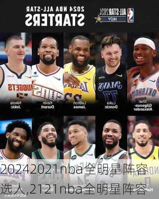 2021nba全明星阵容选人,2121nba全明星阵容