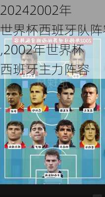 2002年世界杯西班牙队阵容,2002年世界杯西班牙主力阵容