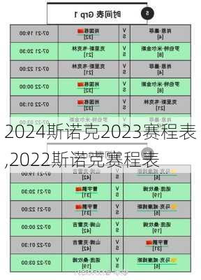 斯诺克2023赛程表,2022斯诺克赛程表