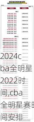 cba全明星2022时间,cba全明星赛时间安排