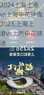 上海上港vs上海申花球盘2023,上海上港vs上海申花球迷