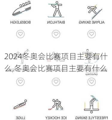 冬奥会比赛项目主要有什么,冬奥会比赛项目主要有什么