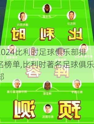 比利时足球俱乐部排名榜单,比利时著名足球俱乐部