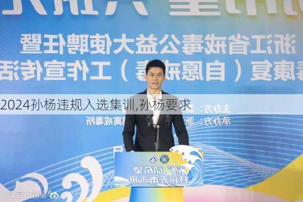 孙杨违规入选集训,孙杨要求