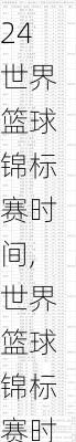 世界篮球锦标赛时间,世界篮球锦标赛时间表