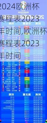 欧洲杯赛程表2023年时间,欧洲杯赛程表2023年时间