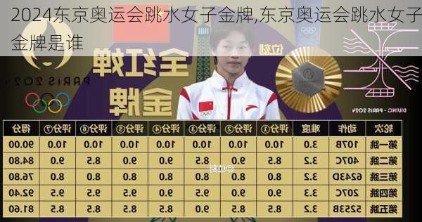 东京奥运会跳水女子金牌,东京奥运会跳水女子金牌是谁